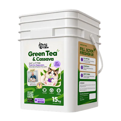 15.0 kg Recycled Green Tea & Cassava Litter 15kg