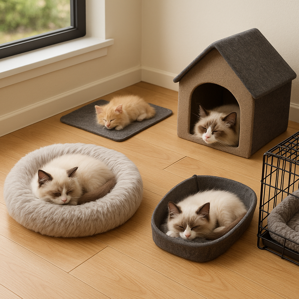 How Many Beds Should You Have for a Kitten? (And Where to Place Them)