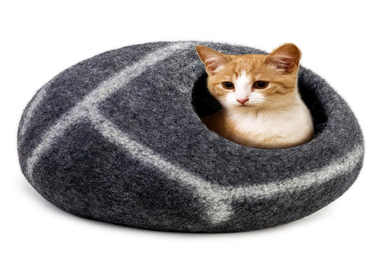 探索手工羊毛猫洞的舒适魔力