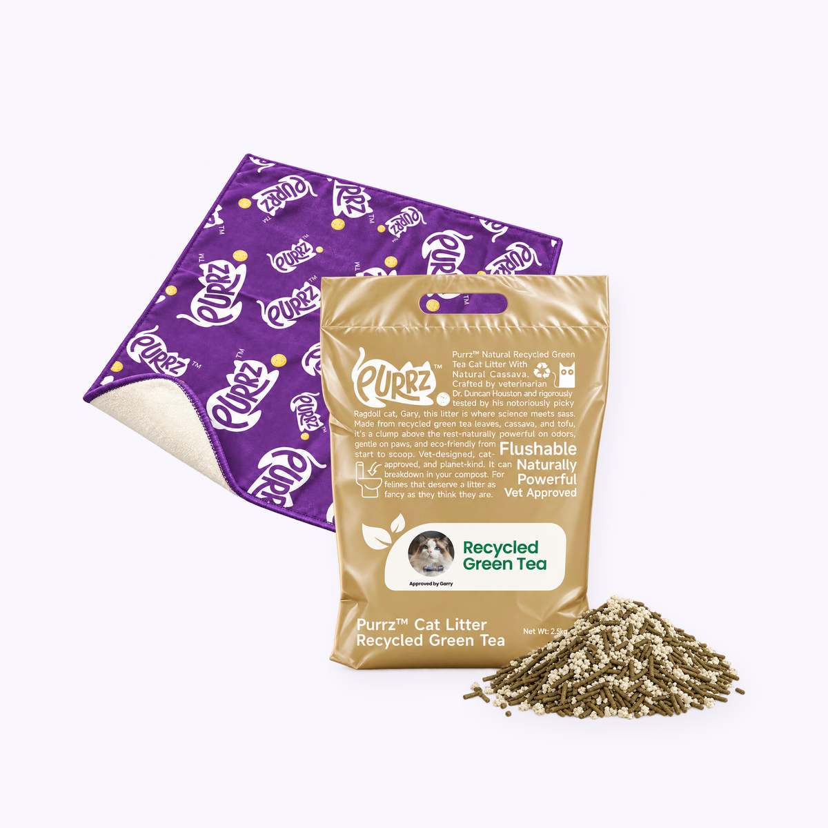 Essentials: the Recycled Green Tea & Cassava Litter and the Sticky Wrap
