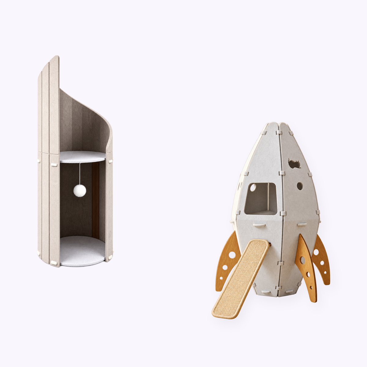 Trees & Towers: the Burj Cat-lifa Tower and the Catstronaut Starship