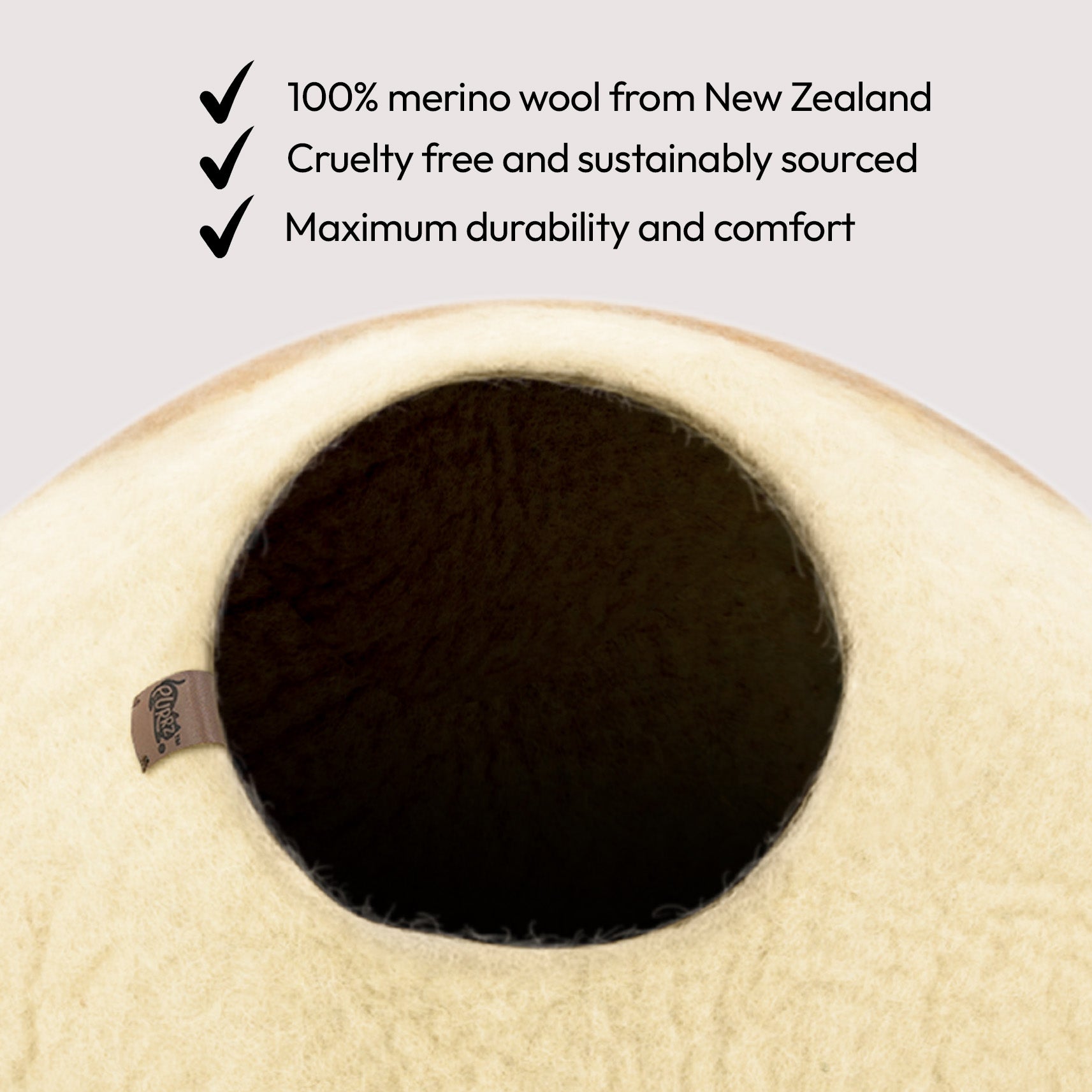 手工美利奴羊毛洞穴（袋鼠）