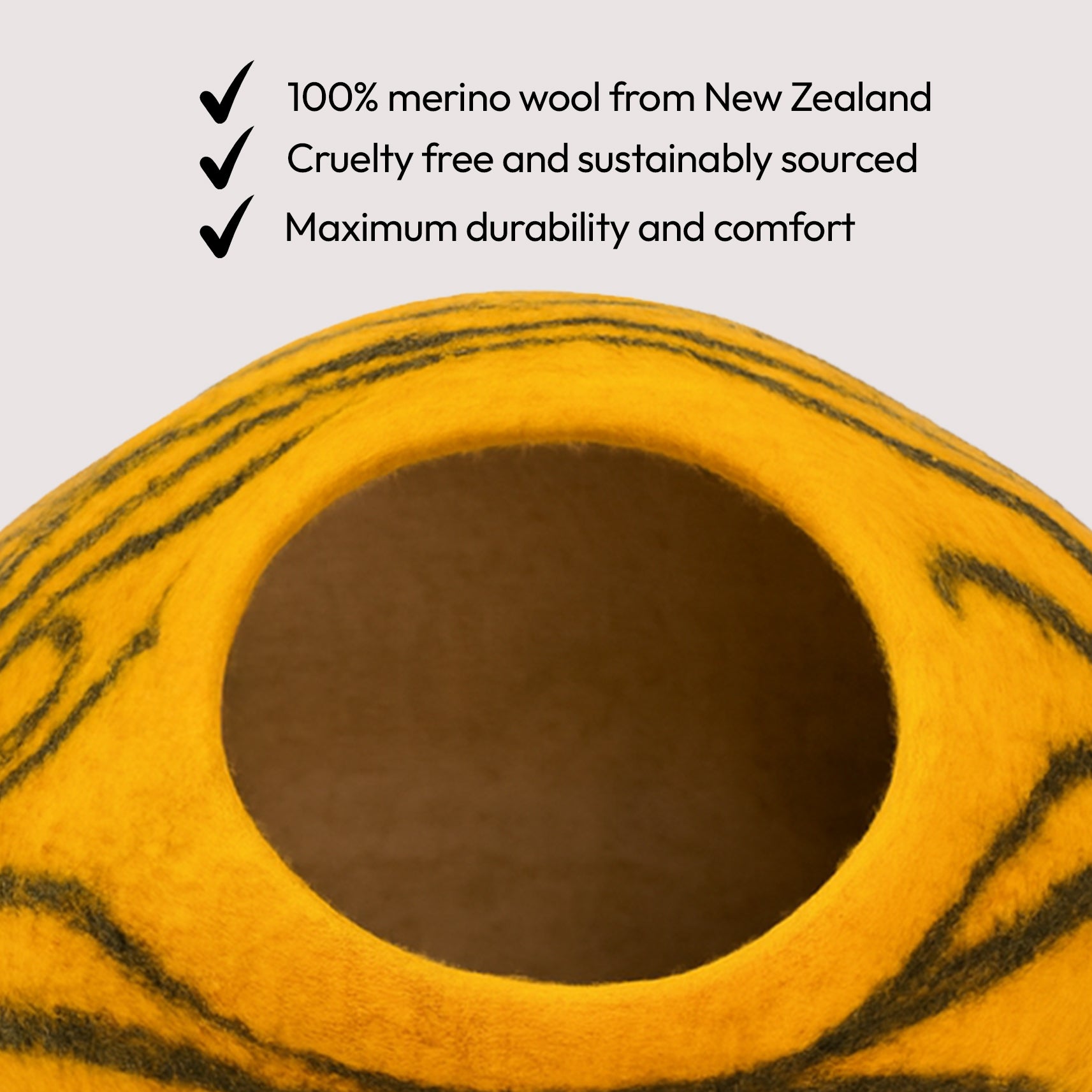 Cueva artesanal de lana merina (Tigre)