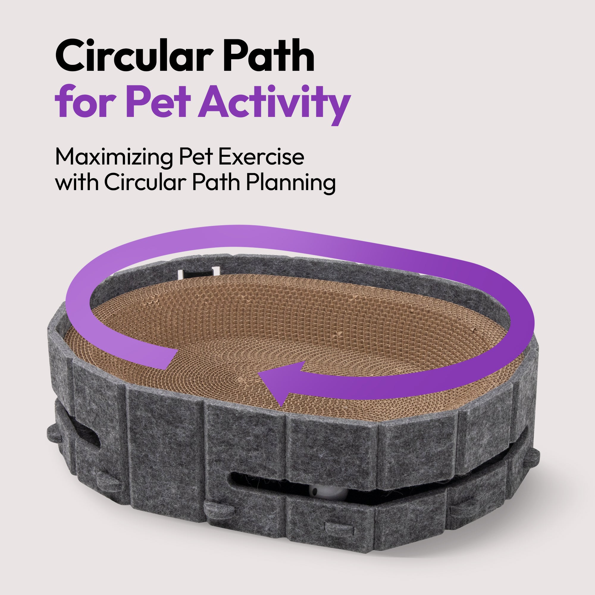 抓挠与休憩椭圆形玩具抓板