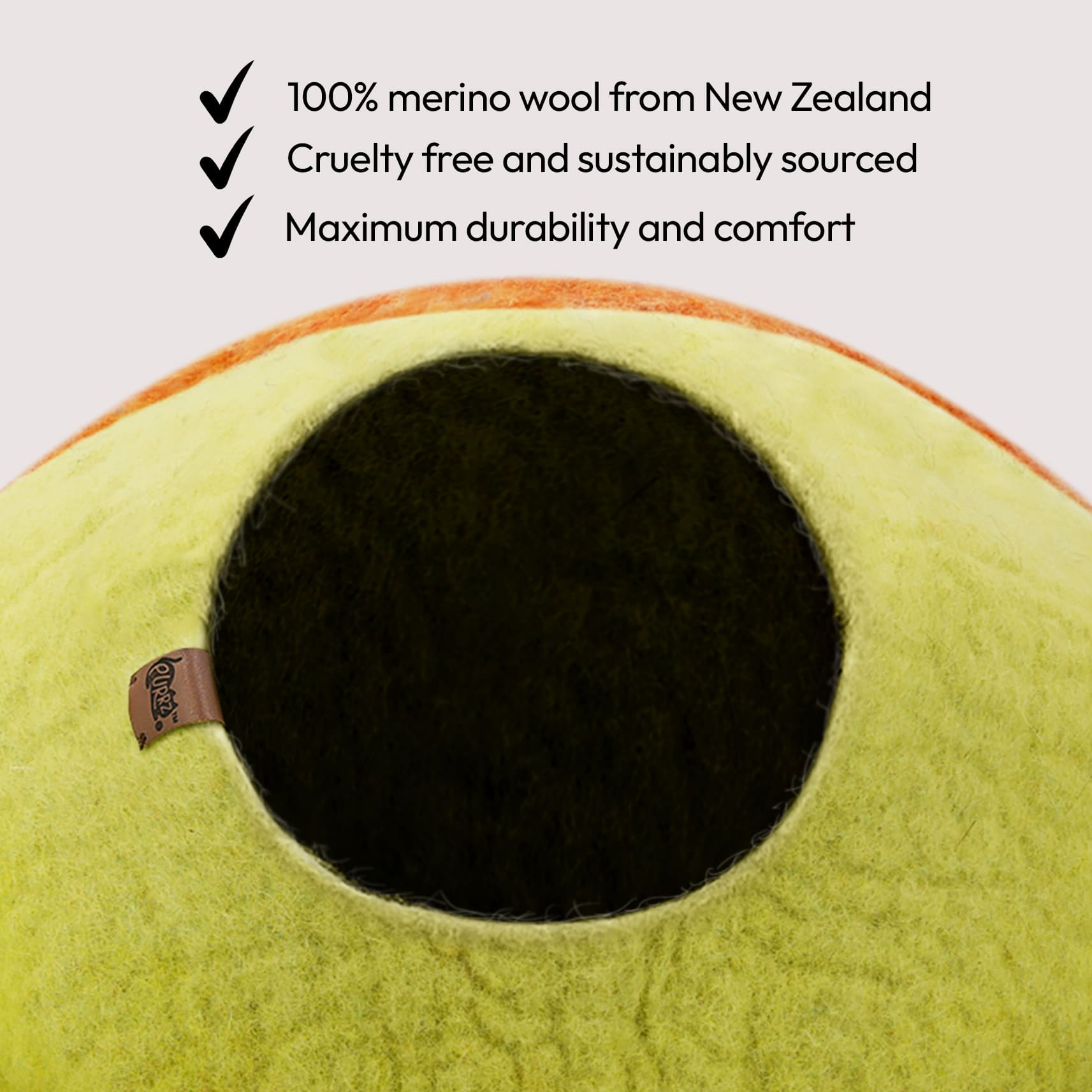 手作りメリノ羊毛の洞窟（ガムツリー）