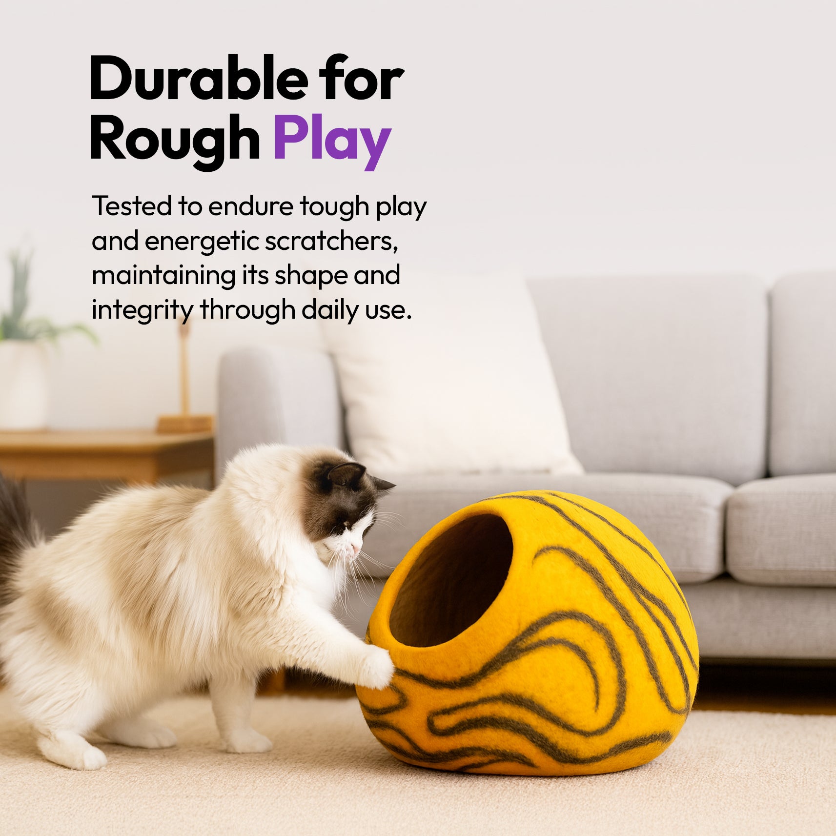 Cueva artesanal de lana merina (Tigre)