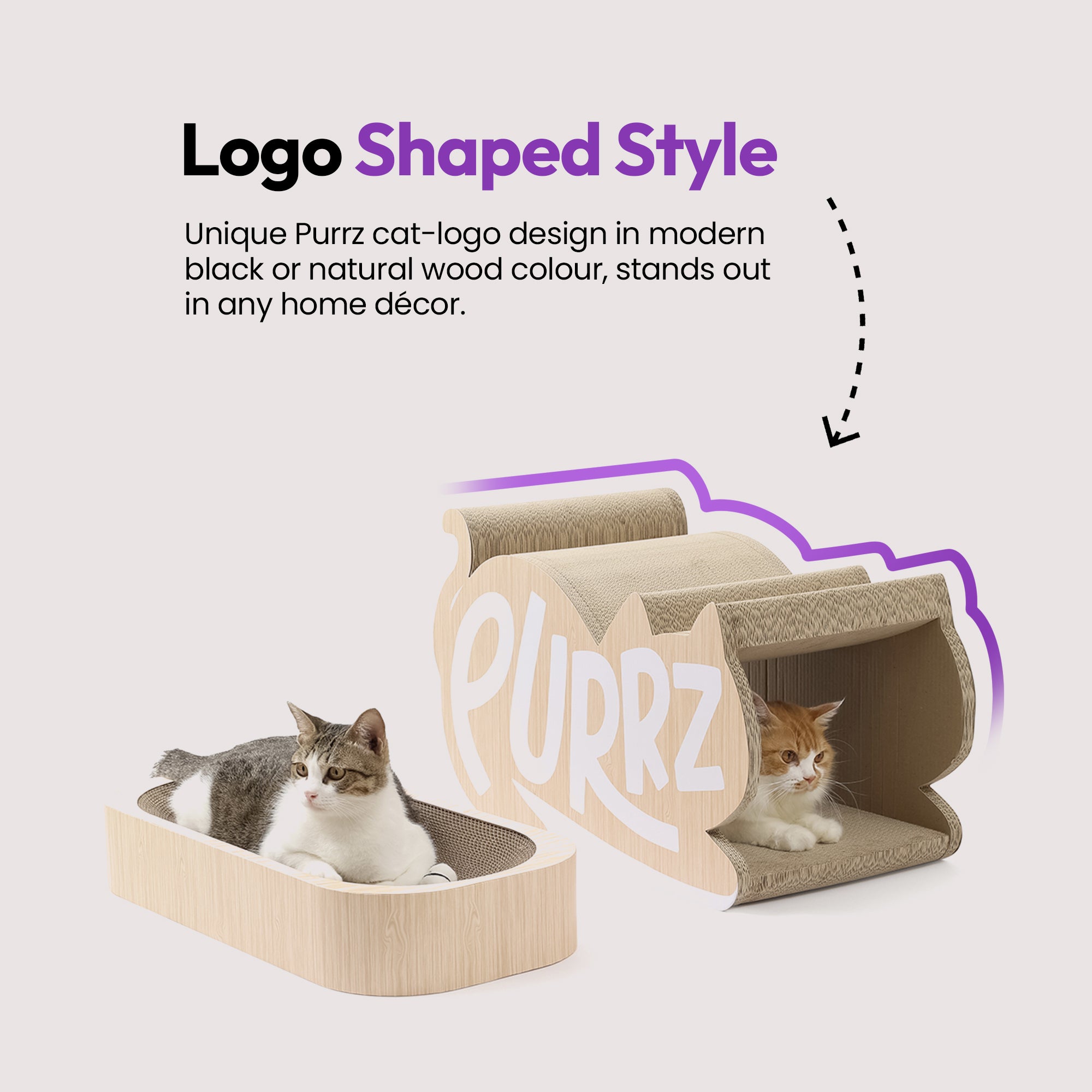 Túnel gigante para gatos, rascador con descanso y juego de bolas de lana