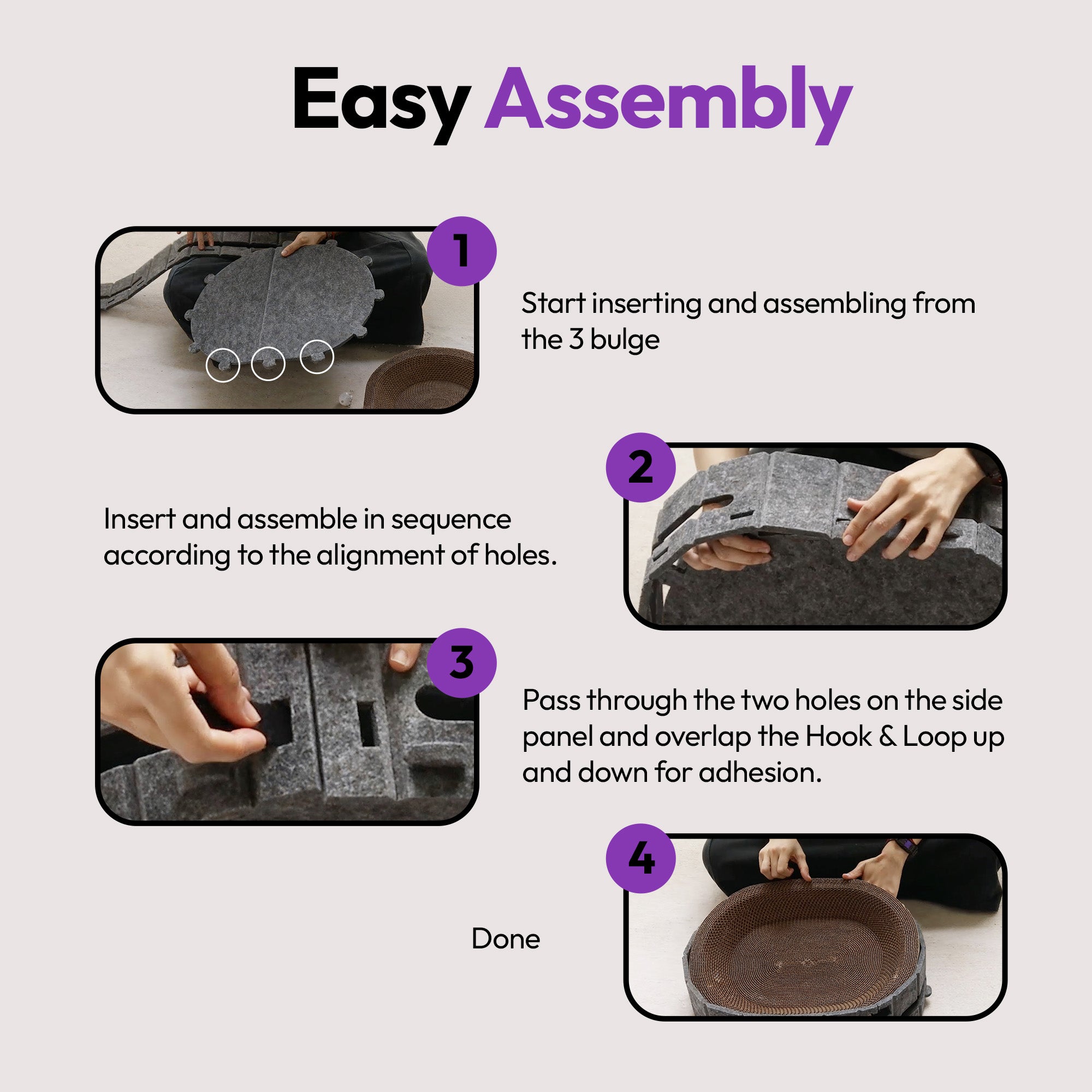 抓挠与休憩椭圆形玩具抓板