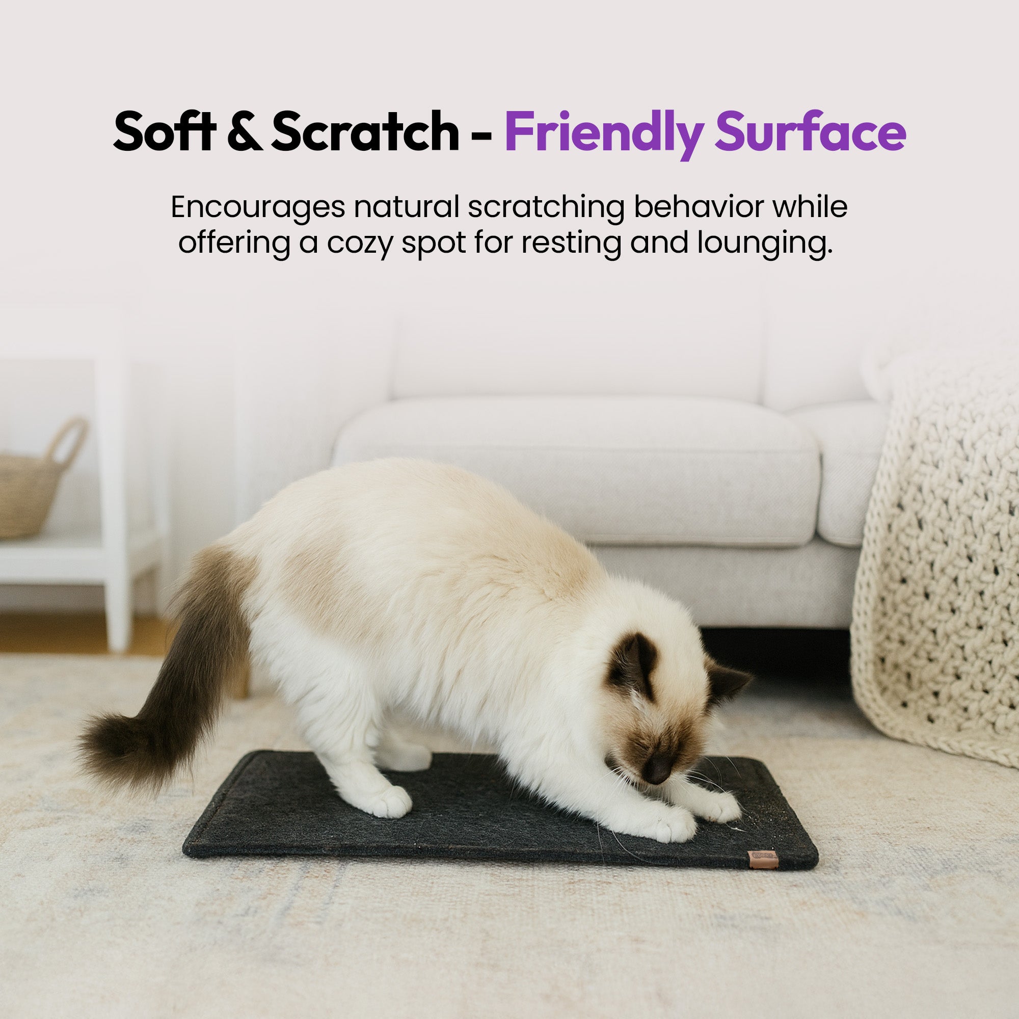 Almohadilla de fieltro de lujo hecha a mano