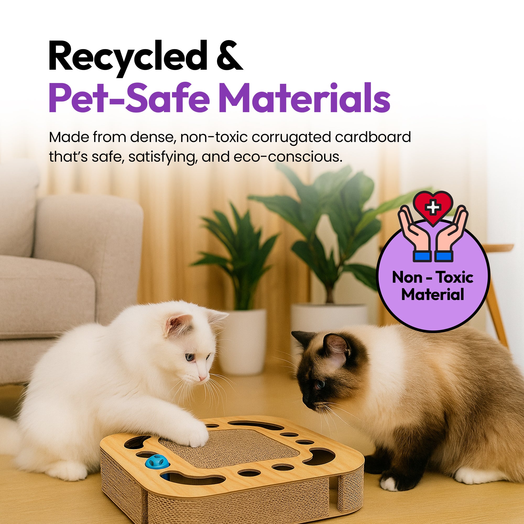 旋转抓挠方形猫抓板