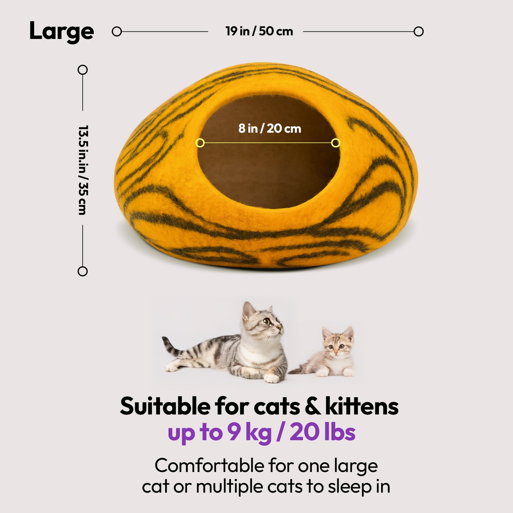 Cueva artesanal de lana merina (Tigre)