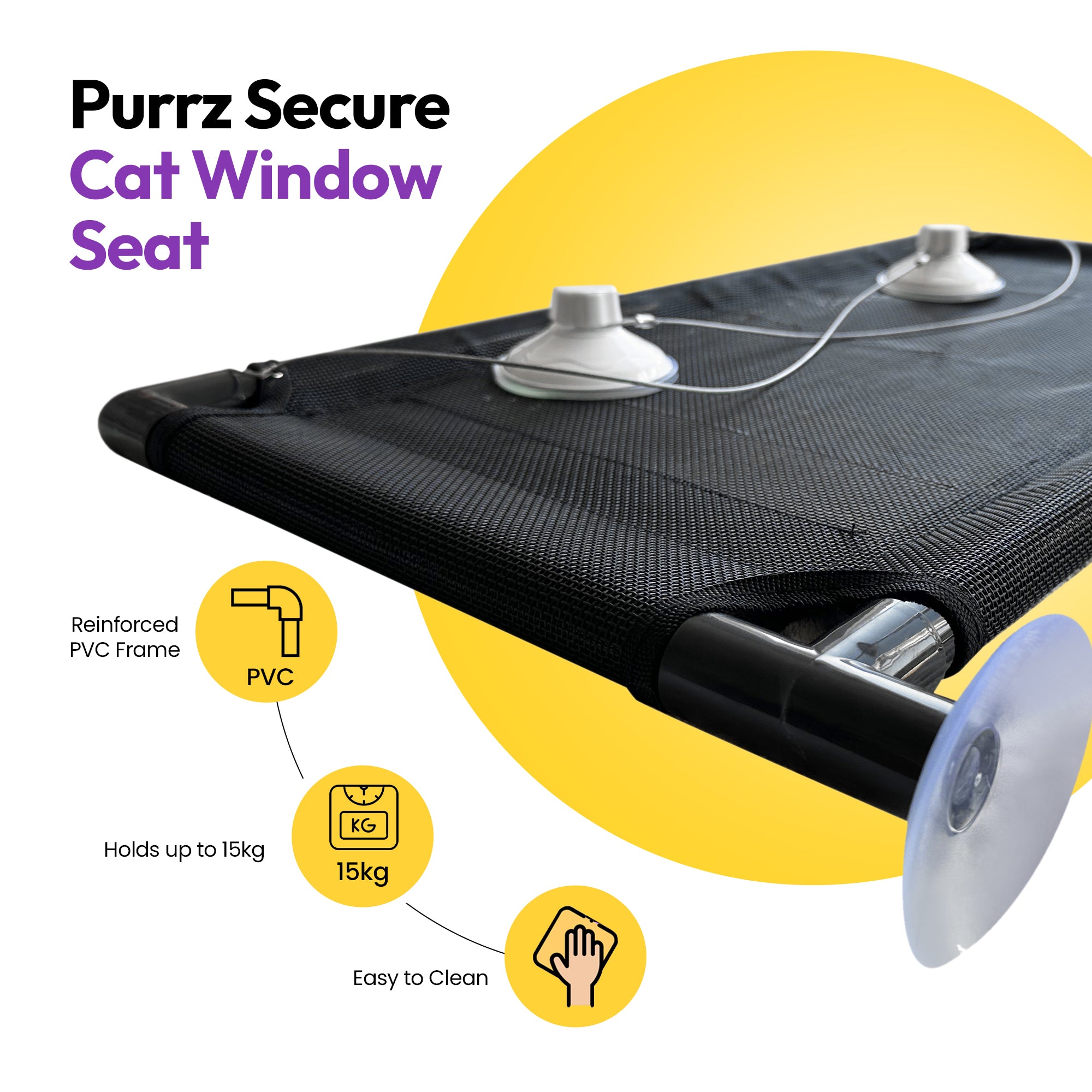 ぶらさげてくつろぐ猫用ハンモック