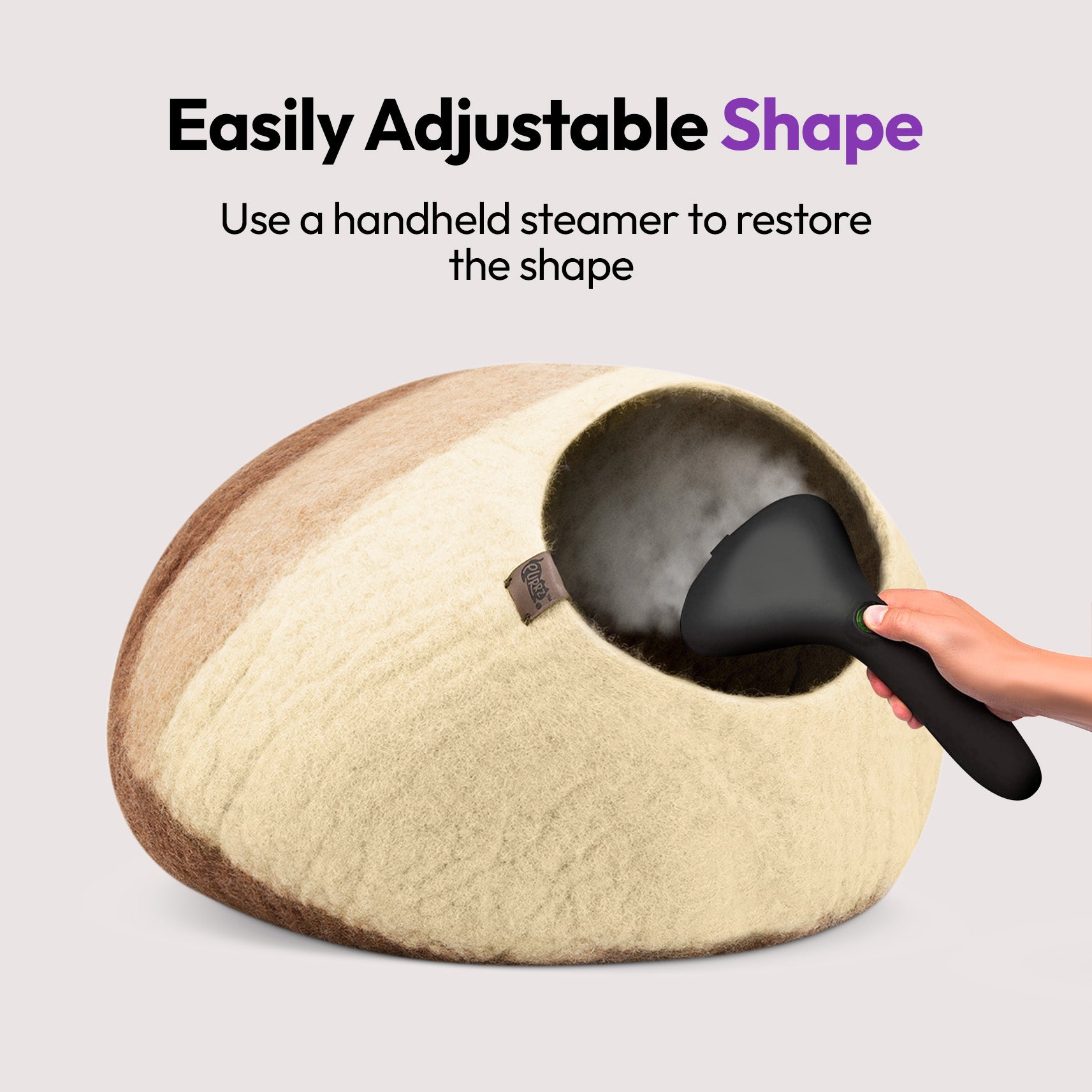 手工美利奴羊毛洞穴（袋鼠）