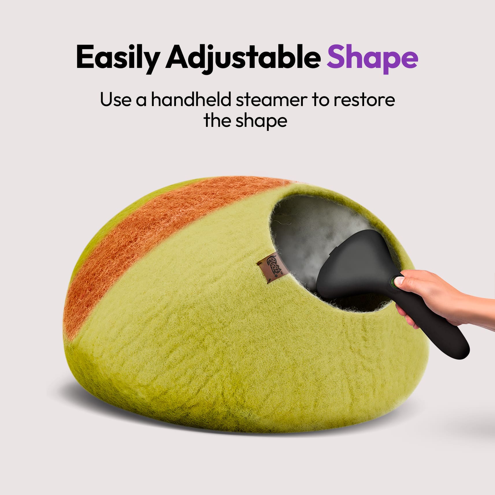 手作りメリノ羊毛の洞窟（ガムツリー）