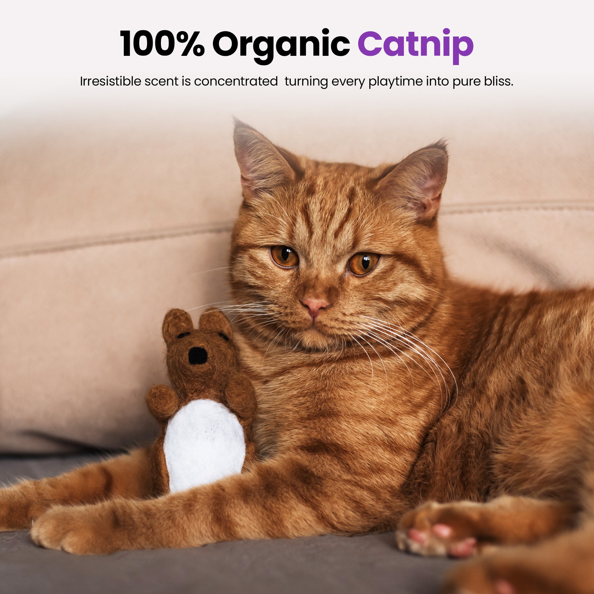 Coup de pied de kangourou en laine mérinos fait main