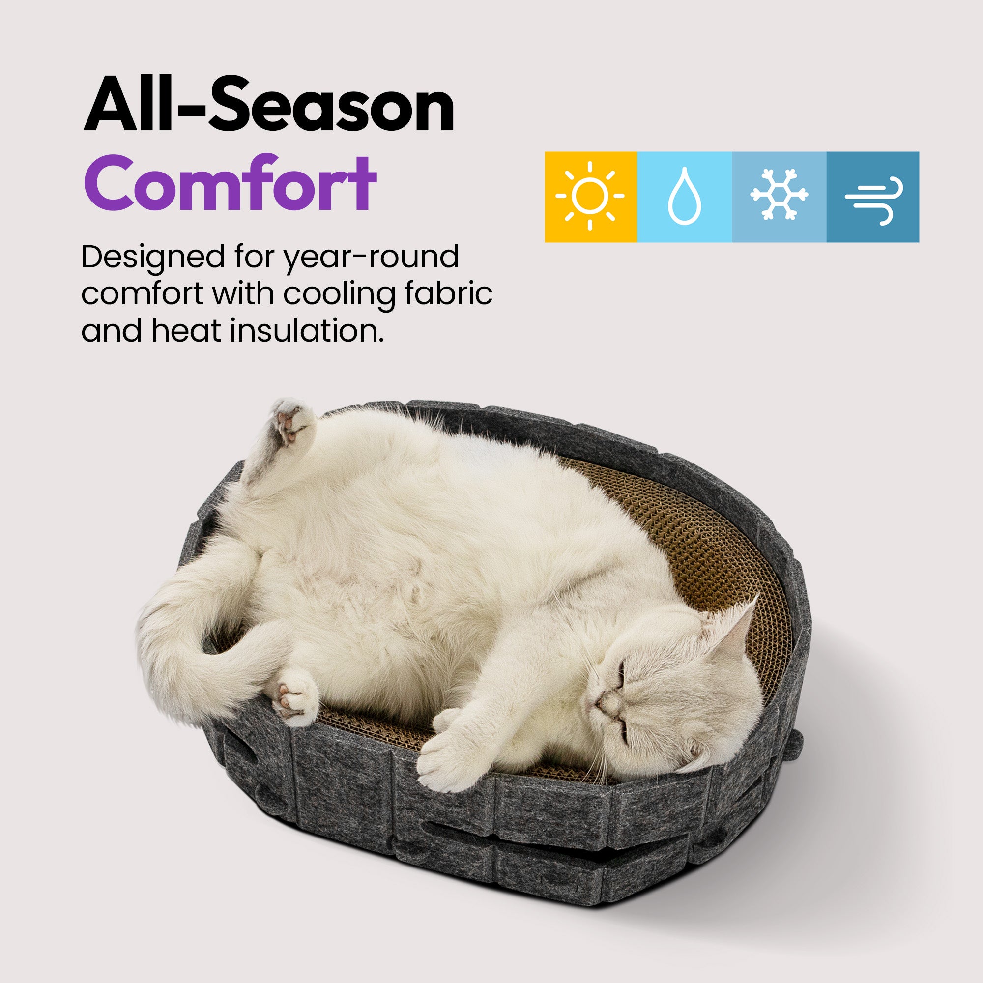 抓挠与休憩椭圆形玩具抓板