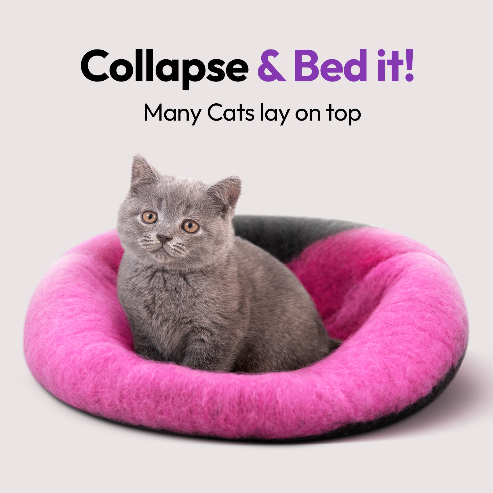 手作りメリノ羊毛の洞窟（ガラ）