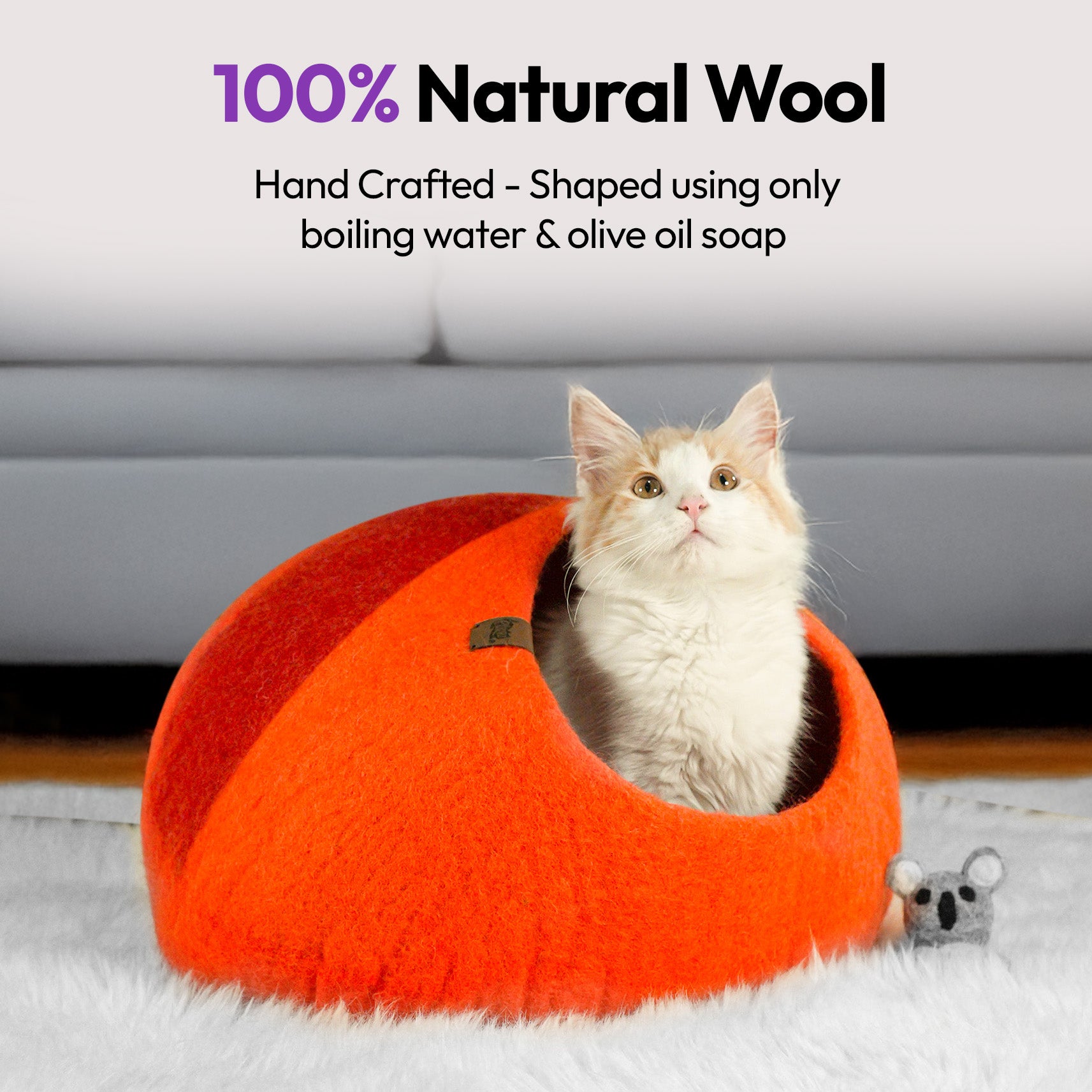 手作りメリノ羊毛の洞窟（ウルル）