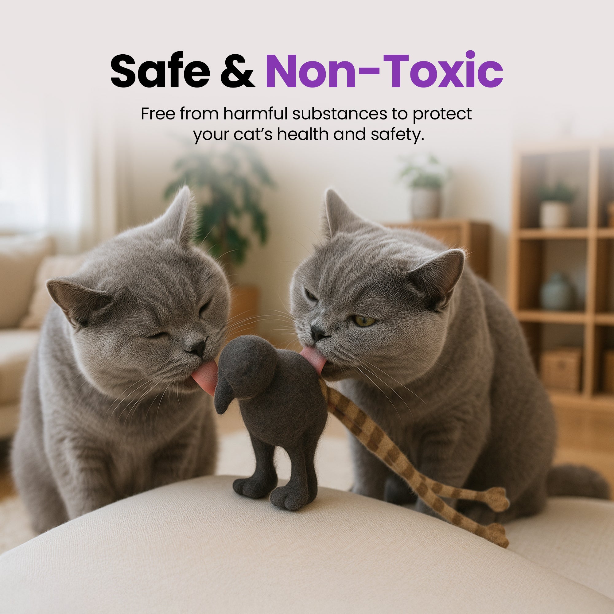 Handgefertigter Merinowoll-Kickball mit Lyrebird-Motiv