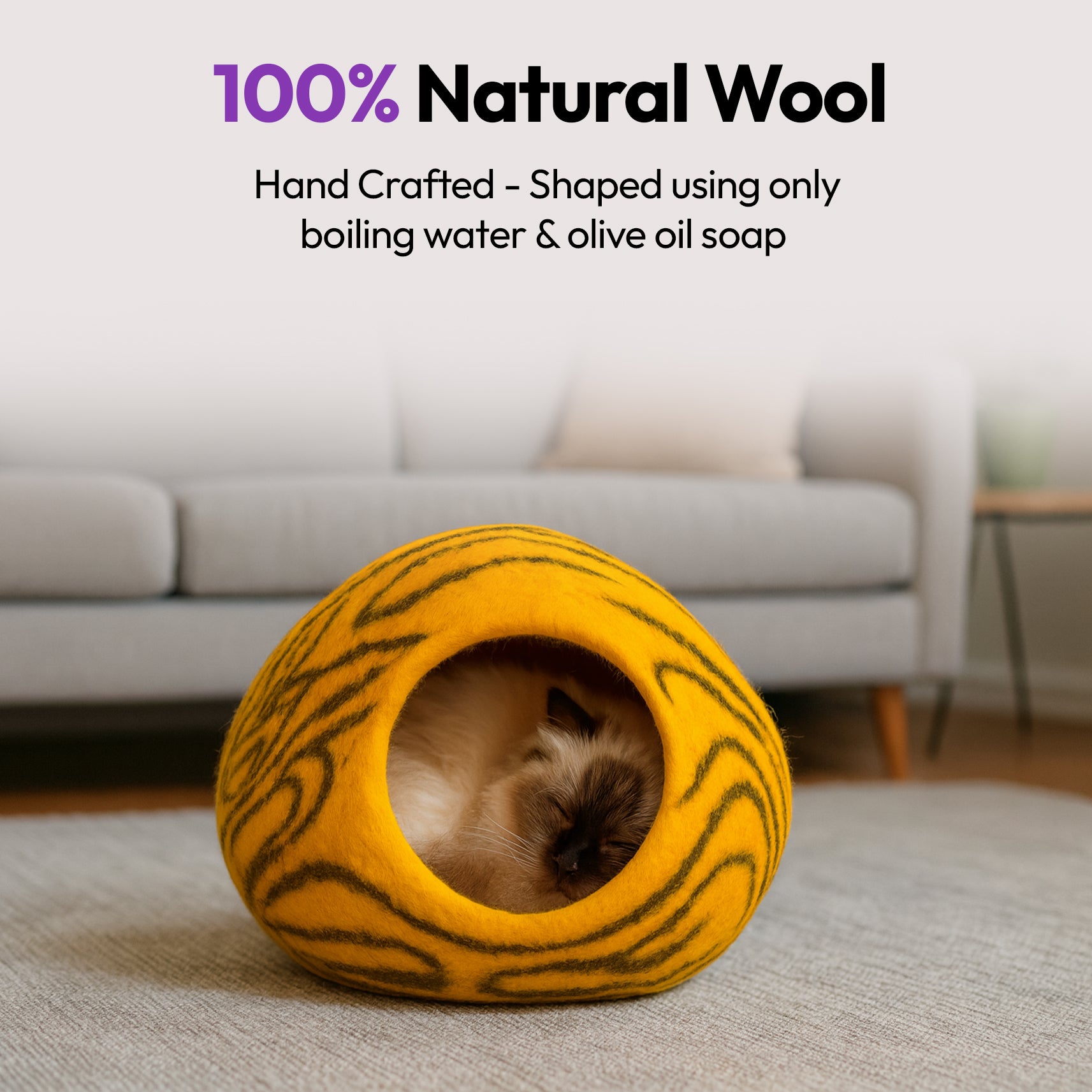 Cueva artesanal de lana merina (Tigre)