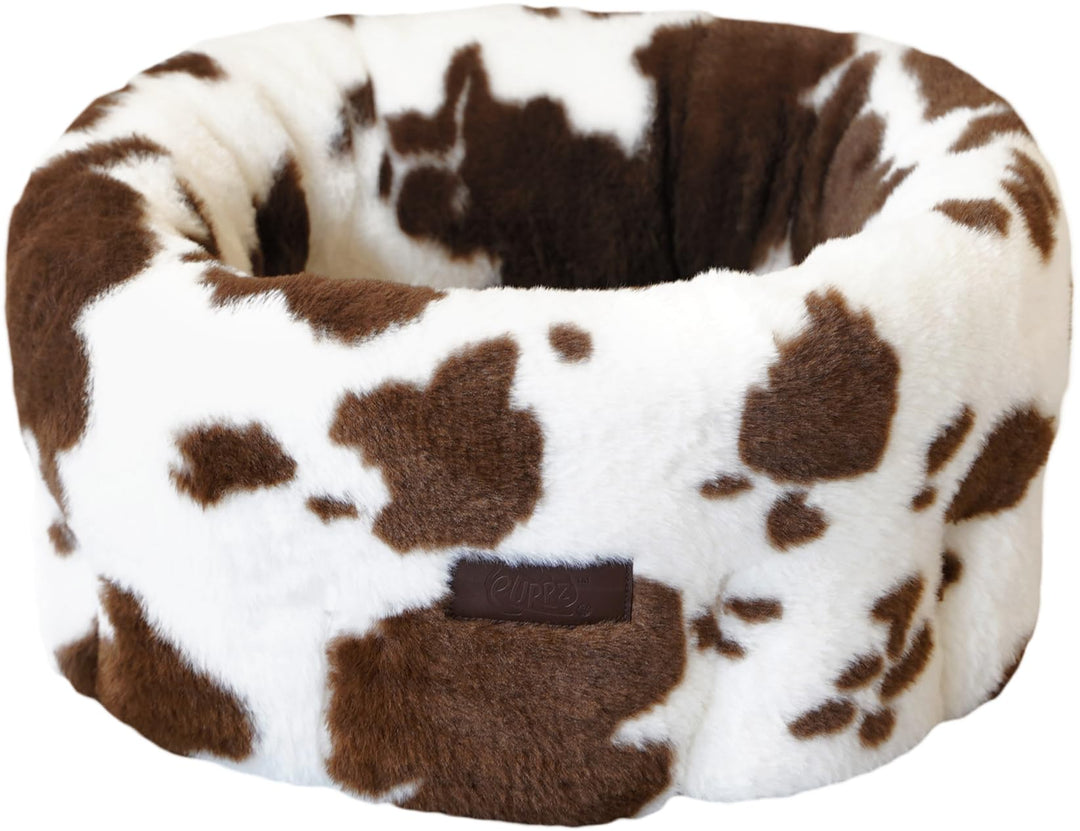 Washable Deluxe Cat Bed (Dairy Cow)