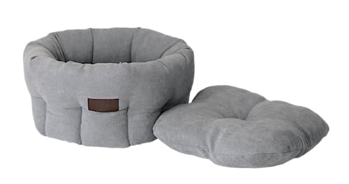 Washable Deluxe Cat Bed (Smoke Grey)