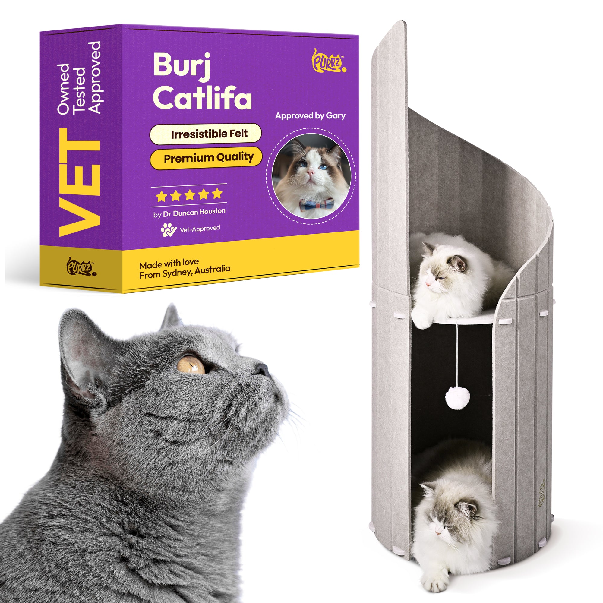 Cama Cueva para Gato Bunny Shag