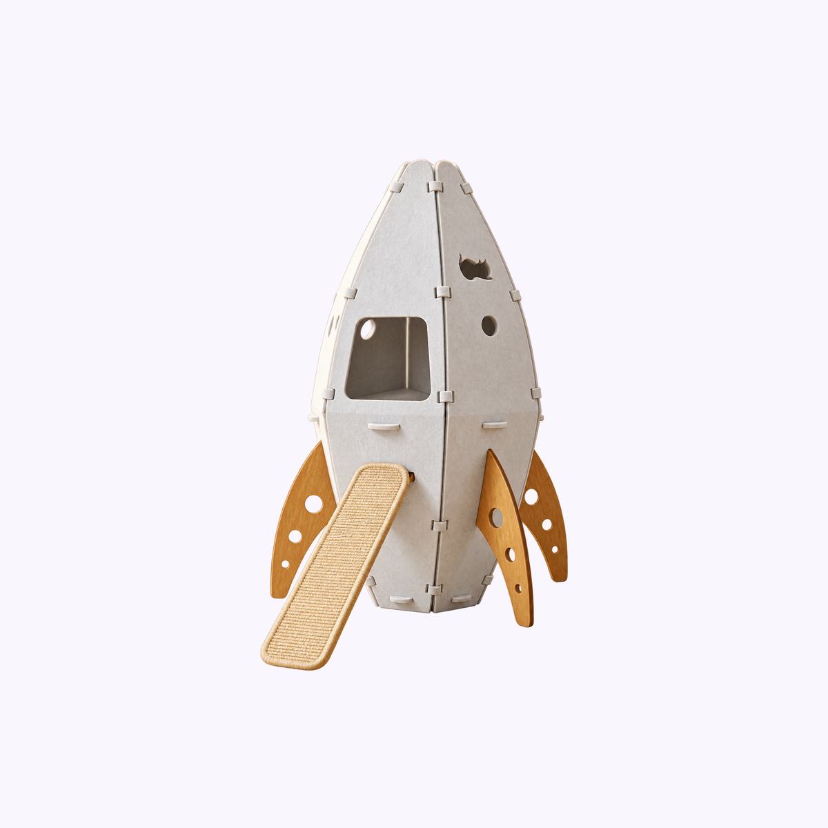 White | Catstronaut Starship: illustration of the Catstronaut Starship in White