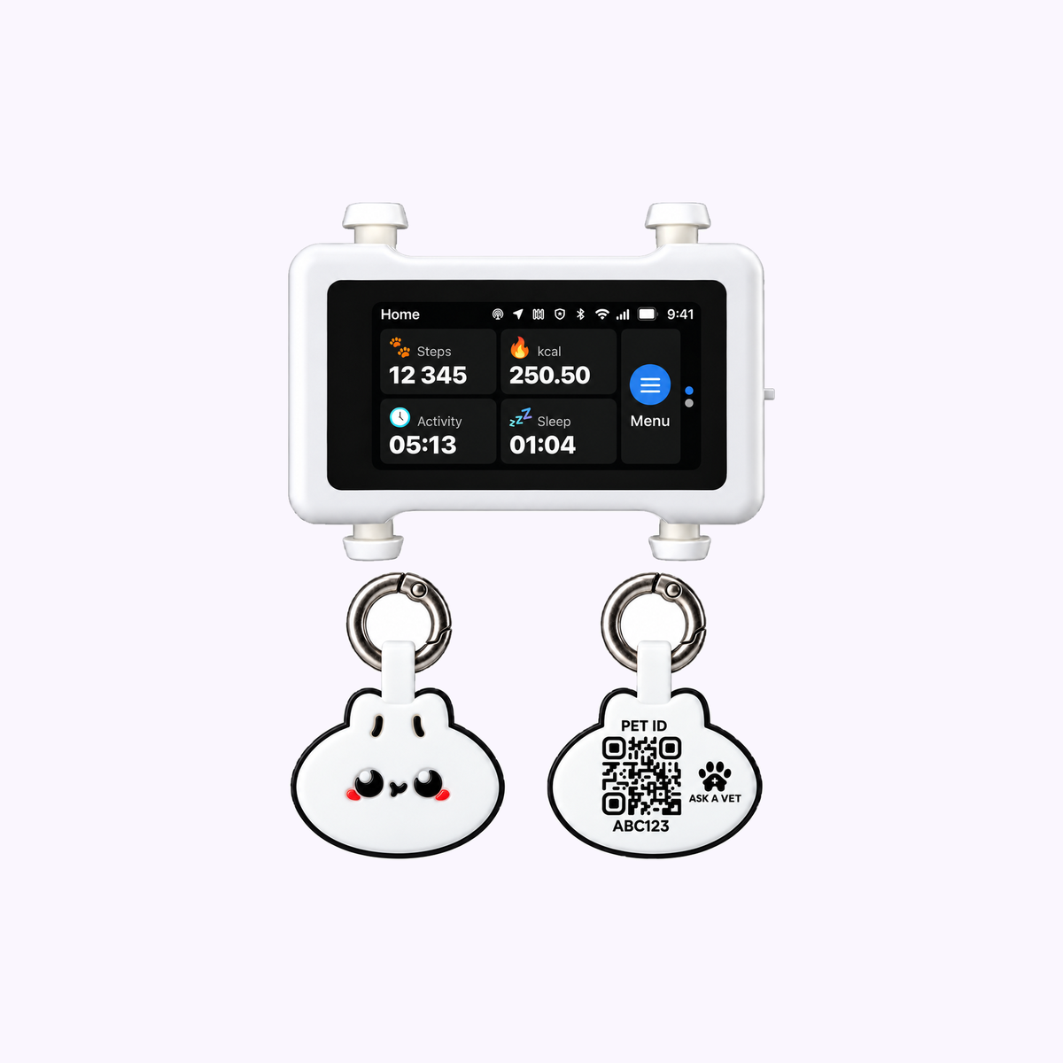 Track & Scan Bundle: illustration of the Dumpling ID tags with the light tracker