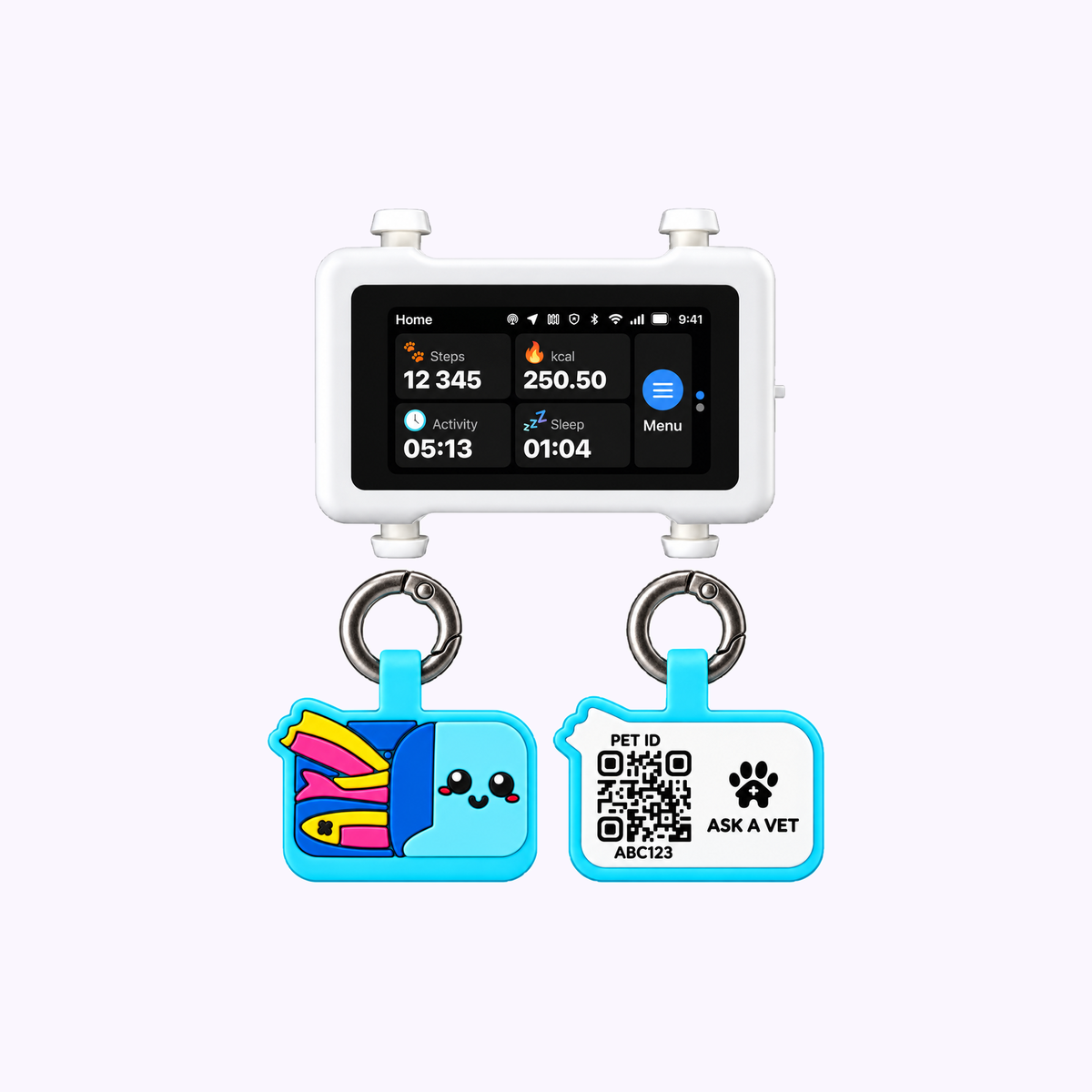 Track & Scan Bundle: illustration of the Sardines ID tags with the light tracker