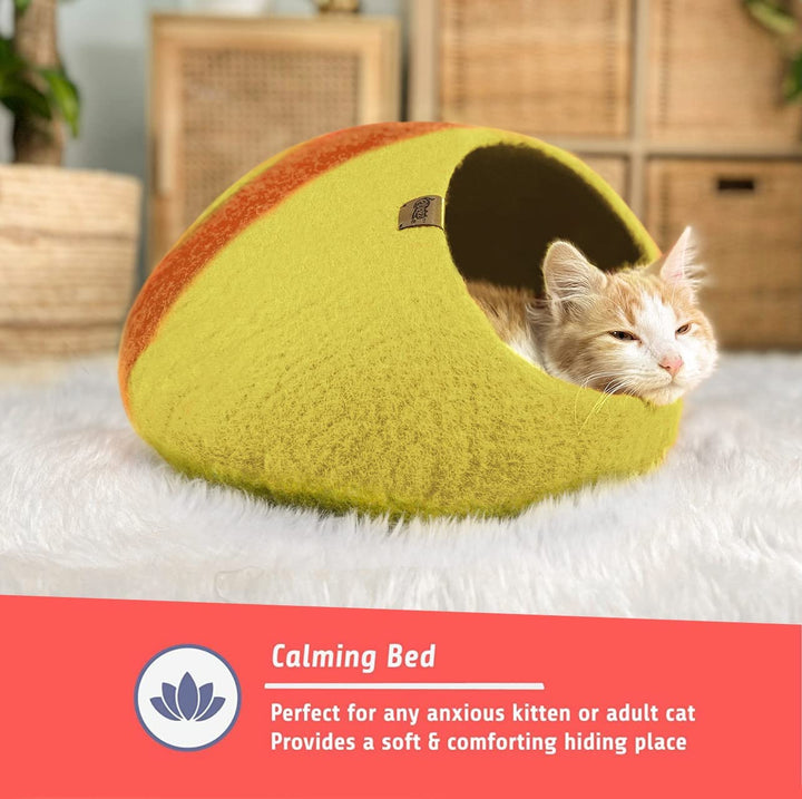 Calming Wool Cat Cave Bed (GUMTREE)